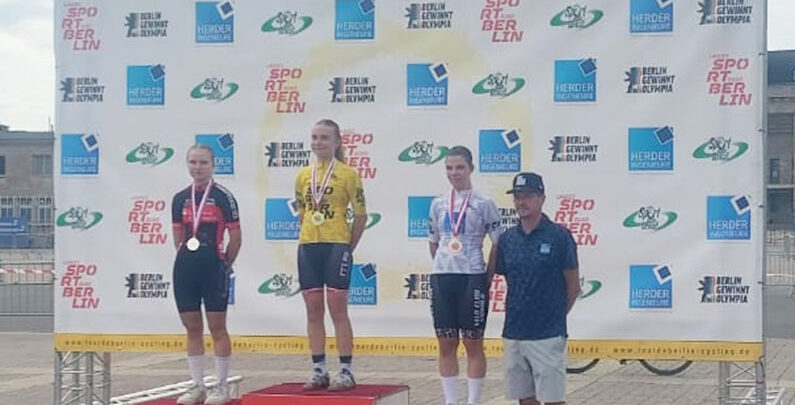 Tour de Berlin gelbes Trikot Lena Vogel